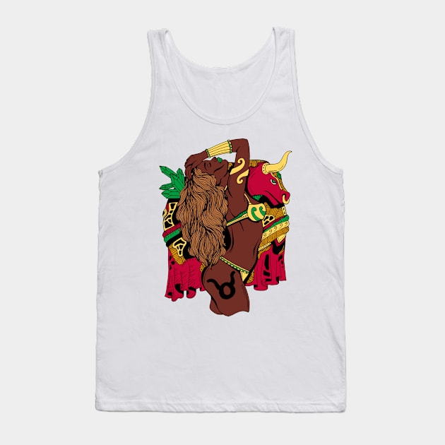 Taurus Beauty - Nubian Edition Tank Top by kenallouis